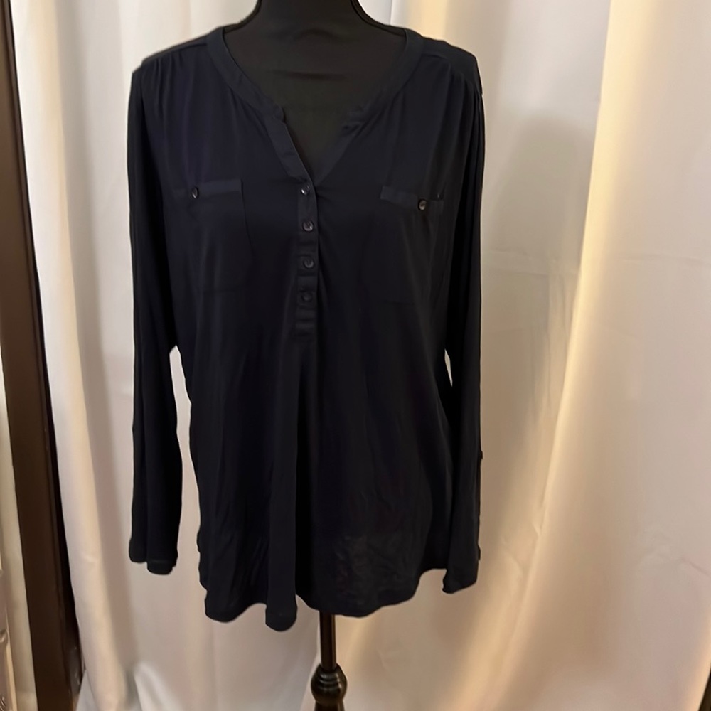Jones New York Navy Blue Top